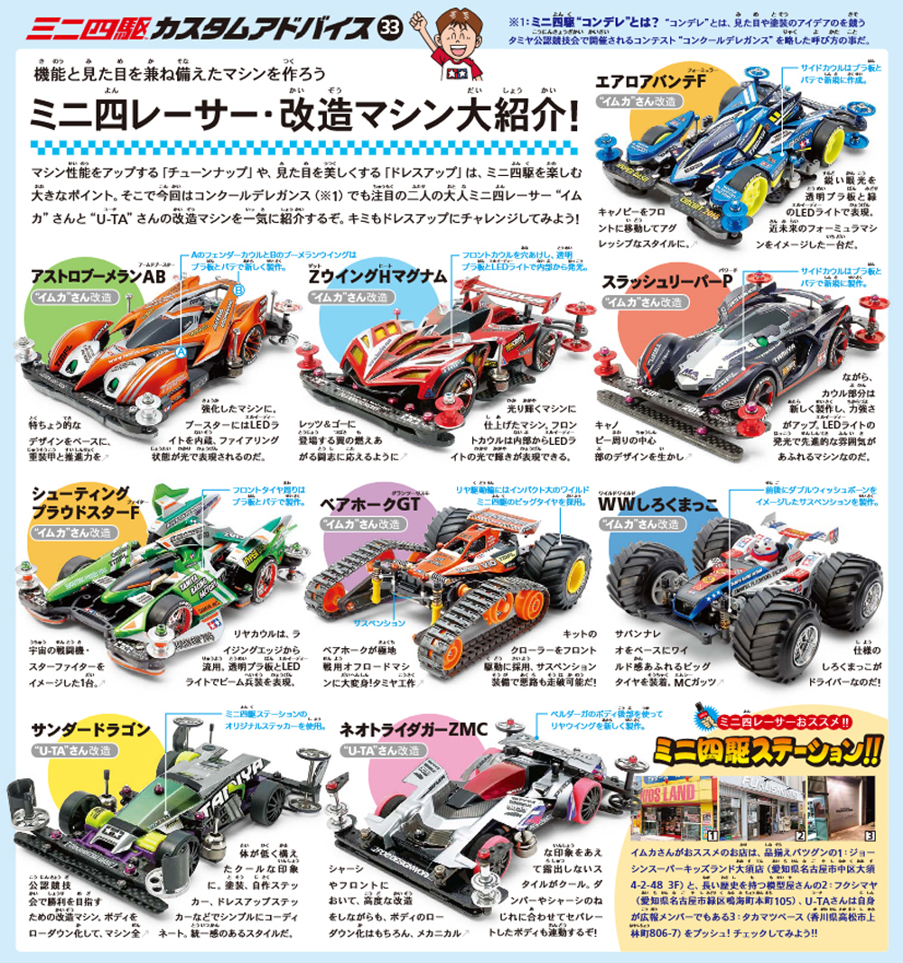 タミヤ ミニ四駆 セット 8種 タミヤ ミニ四駆 カスタムアドバイス タミヤ ミニ四駆 専門店 えのもと