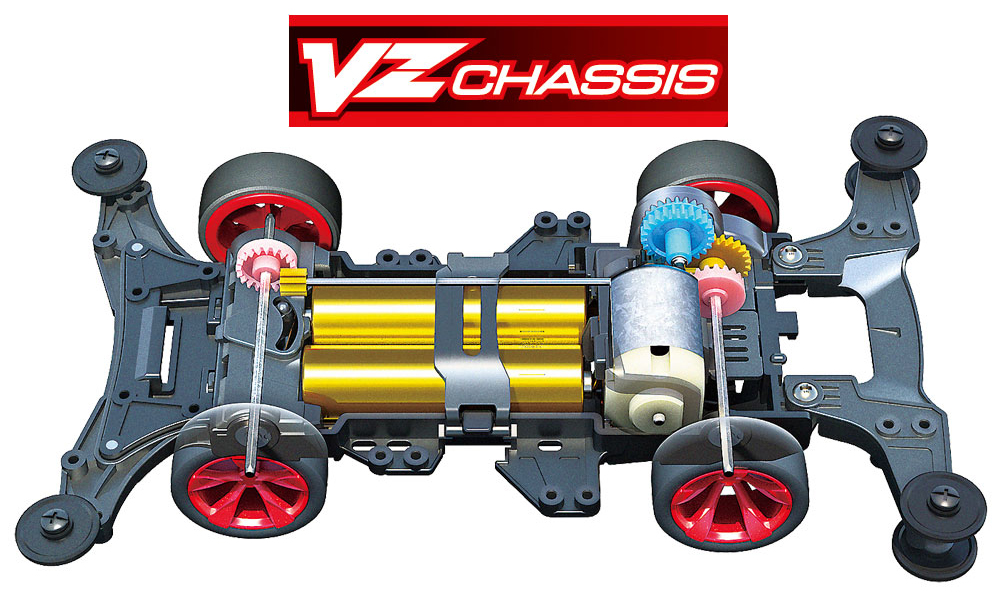 T18094　タミヤ　ネオVQS (VZシャーシ) ミニ四駆 えのもとサーキット
