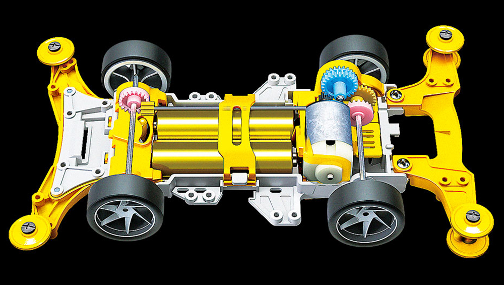 T18099　タミヤ　レイスピアー(VZシャーシ)ミニ四駆 えのもとサーキット