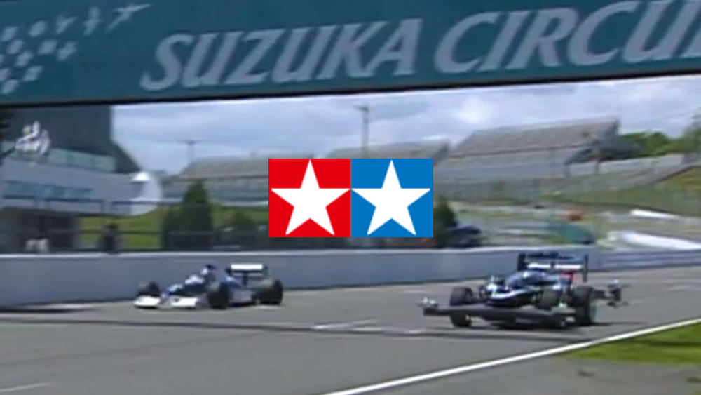 1/1ミニ四駆・実車版エアロ アバンテ ＆ F1 ティレル019　鈴鹿サーキット走行映像 えのもとサーキット