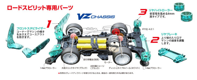 T19801　タミヤ　ロードスピリット (VZシャーシ)